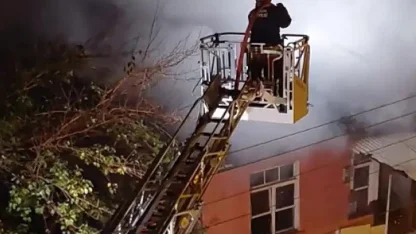 Samsun’da iki katlı evde yangın: 1 ölü