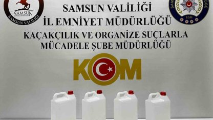 Samsun’da yılbaşı öncesi kaçak alkol operasyonu
