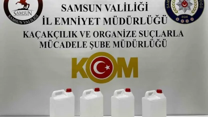 Samsun’da yılbaşı öncesi kaçak alkol operasyonu