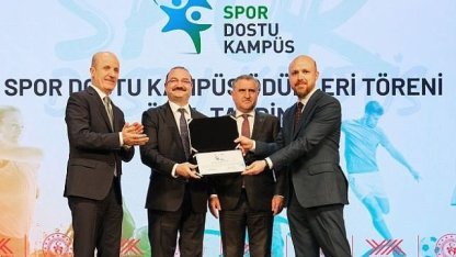 Atatürk Üniversitesi’ne "Spor dostu kampüs" sertifikası aldı