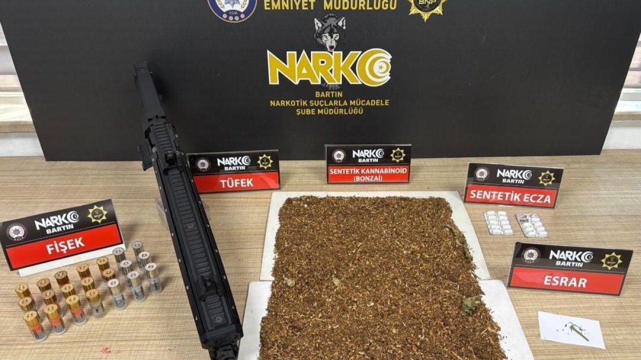 Bartın’da 10 bin adet dolu makaron ele geçirildi