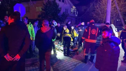 Direğine çarpan araç hurdaya döndü: 1 yaralı