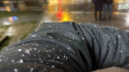 Düzce’de beklenen kar yağışı başladı