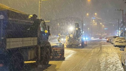 Düzce’nin yüksek kesimlerinde kar kalınlığı 10 santimetreye ulaştı