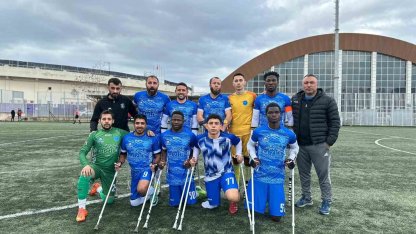 Gebze Belediyesi Ampute Futbol Takımı, TSK Rehabilitasyon Merkezi’ni 3-0 yendi