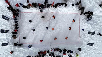 Gümüşhane’de 33. Kar Voleybolu Şenliği Ahmet Çalık anısına düzenlendi