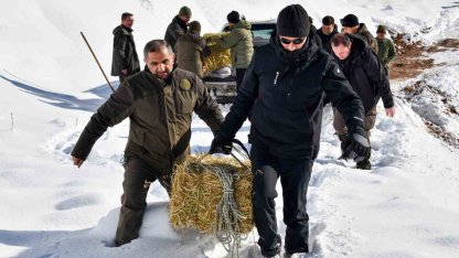 Gümüşhane’de aç kalan yaban hayvanları için seferberlik