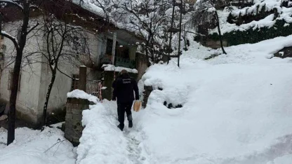 Karabük Belediyesi kış şartlarında hizmetlerini sürdürüyor