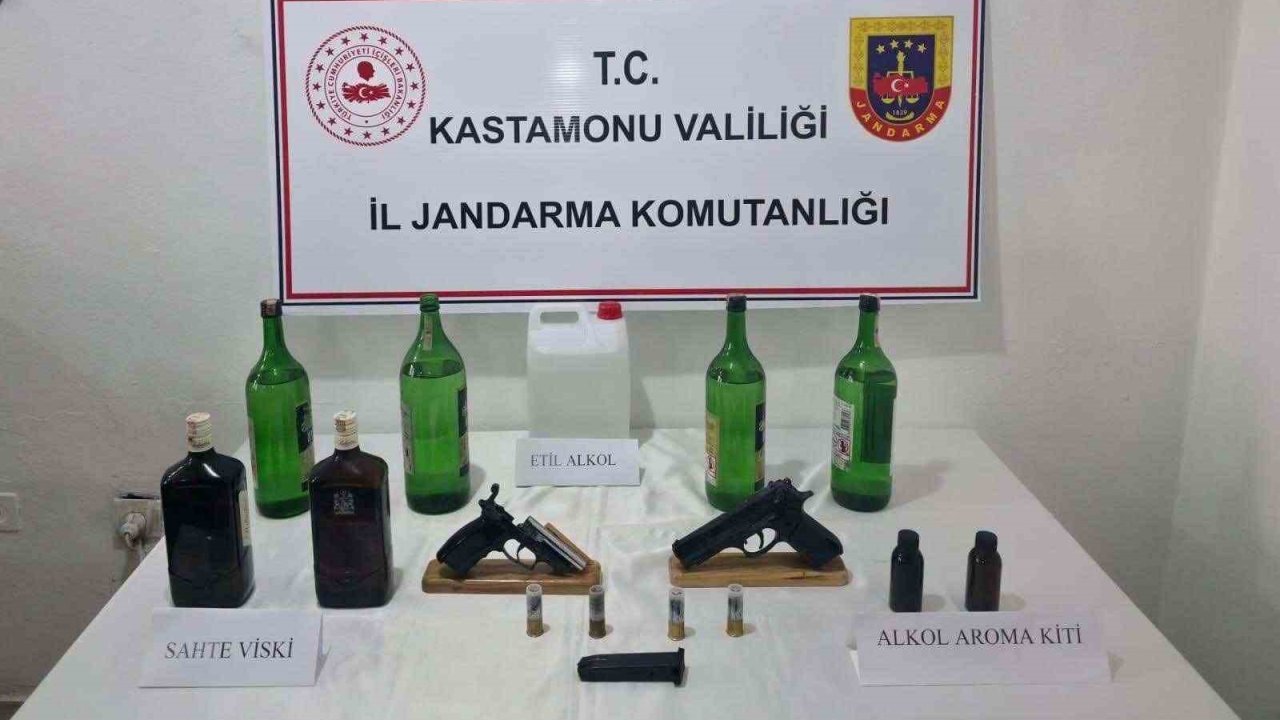 Kastamonu’da sahte içi operasyonu: 4 gözaltı