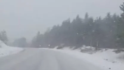 Kastamonu’da yüksek rakımlı bölgelerde kar yağışı etkili oluyor