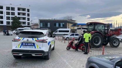 Kavak’ta trafik denetimleri