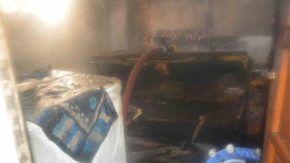 Ordu’da apartmanın zemin katında yangın