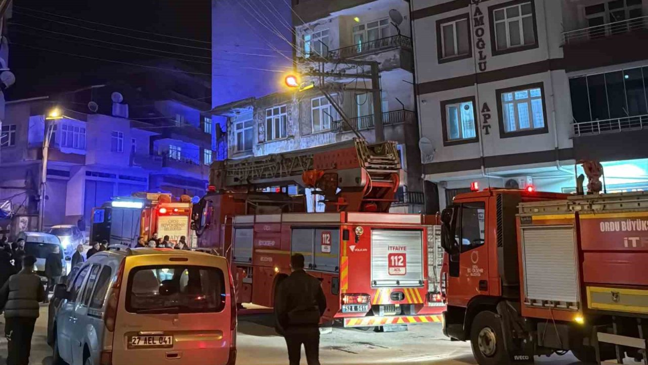 Ordu’da yangın ihbarı ekipleri harekete geçirdi