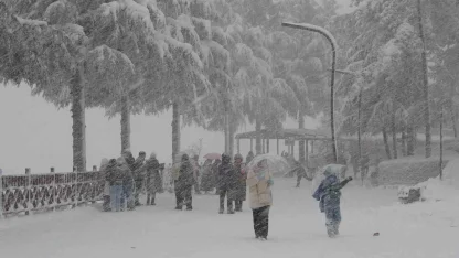 Ordu’da yeni yılın ilk kar yağışı etkili oldu