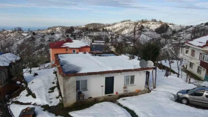 Ordu’nun yükseklerinde kar manzaraları