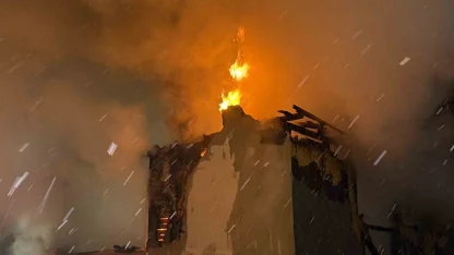 Polisin dikkati ahır ve evi yanmaktan kurtardı