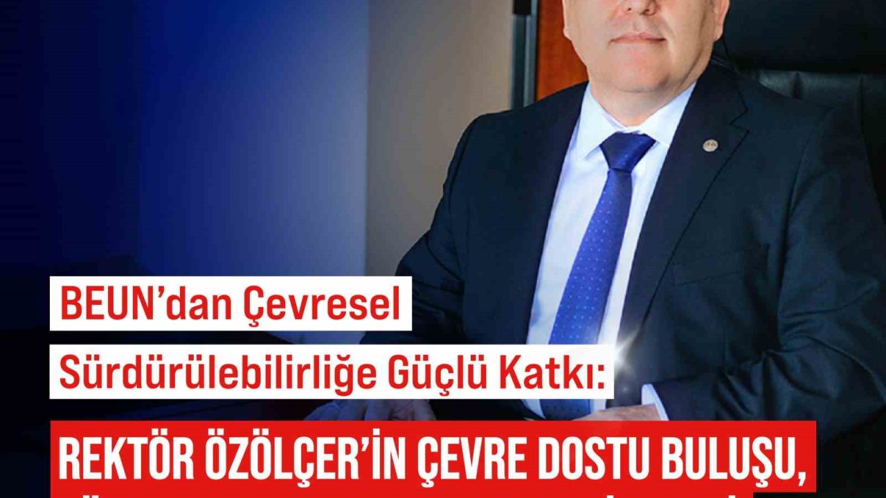 Rektör Özölçer’in çevre dostu buluşu, TÜRKPATENT tarafından tescillendi