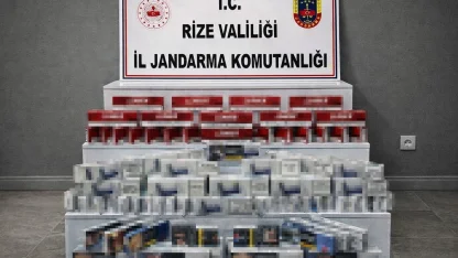 Rize’de kaçak sigara operasyonu