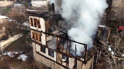 Safranbolu’da 46 günde aynı mahallede ikinci konak yangını