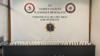 Samsun’da 21 bin 500 uyuşturucu hap ele geçirildi