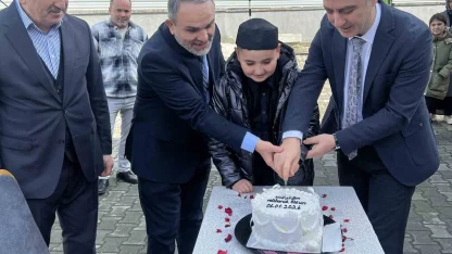 Samsun’da genç hafız dualarla ’ıslatıldı’