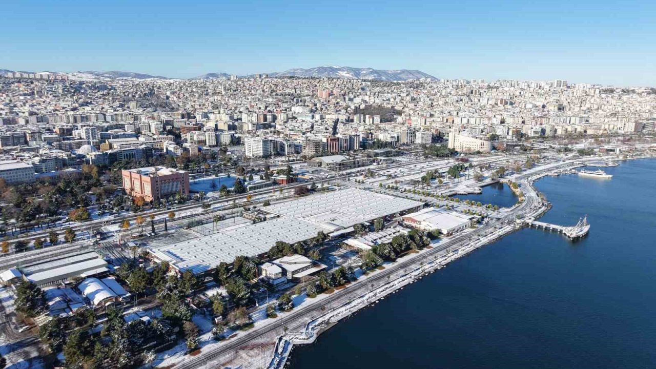 Samsun’da kar manzaraları havadan görüntülendi