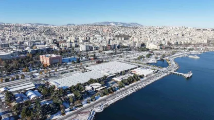 Samsun’da kar manzaraları havadan görüntülendi