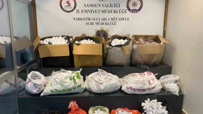 Samsun’da polis, 236 bin uyuşturucu hap ele geçirdi
