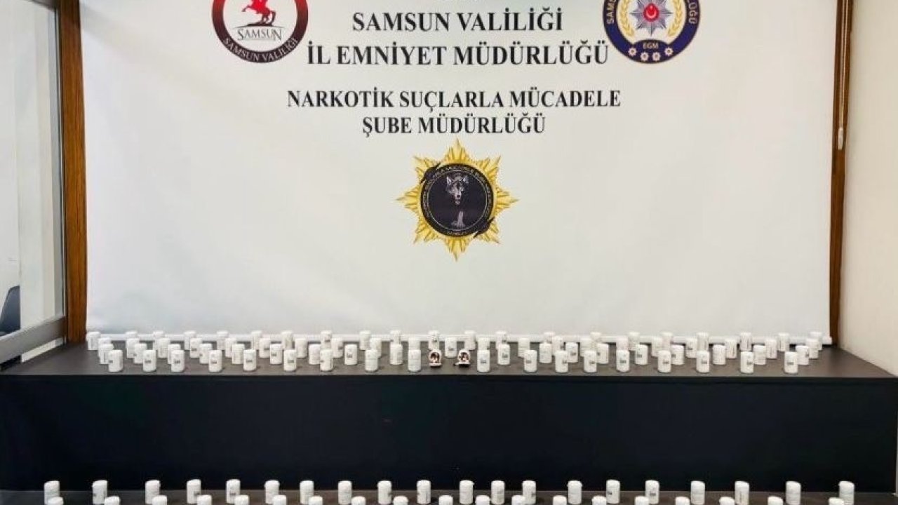 Samsun’da uyuşturucu hap ele geçirildi: 4 gözaltı