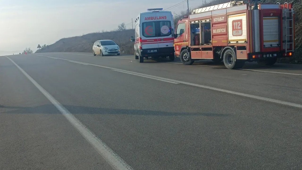 Sinop’ta kontrolden çıkan otomobil şarampole devrildi: 5 yaralı