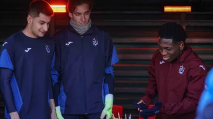 Trabzonspor yeni yılın ilk antrenmanını yaptı
