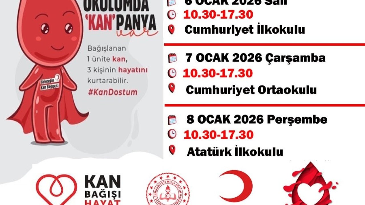 Türkeli’de okullarda kan bağışı kampanyası