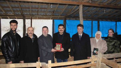 Türkeli’de örnek koyunculuğa başarı plaketi