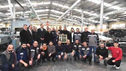 Vali Çiftçi, 42’nci kuruluş yılında Zafer Ofset baskı tesislerini gezdi