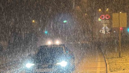 Zonguldak-Düzce yolunda yoğun kar yağışı