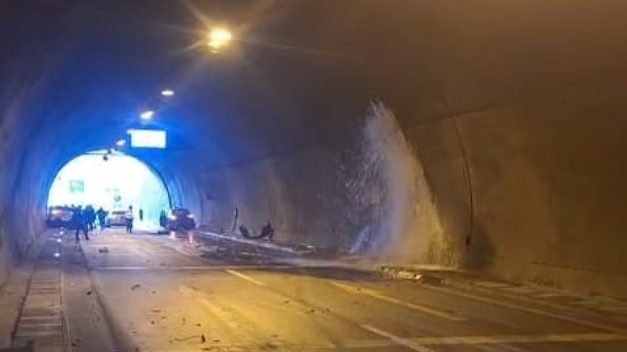 Araklı Tüneli’nde kaza: 4 yaralı