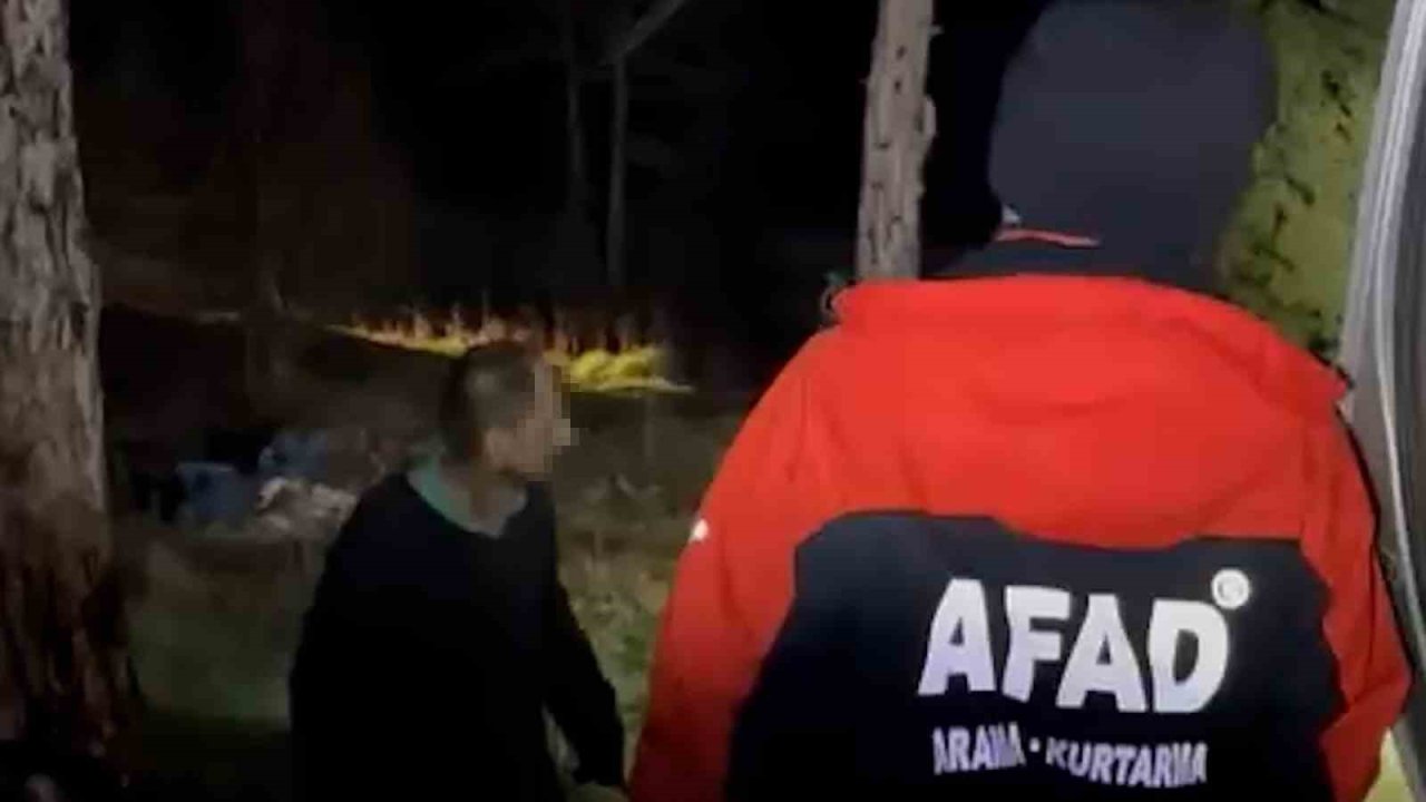 Bolu’da kaybolan zihinsel engelli vatandaş 20 saat sonra sağ bulundu