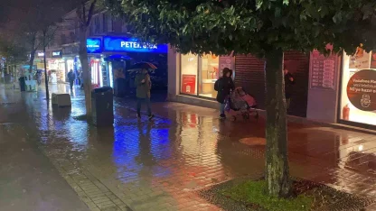 Bolu’da sağanak yağış etkili oluyor