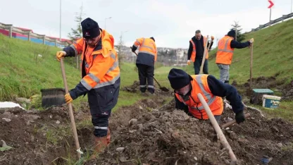 Düzce’de parklarda alt yapı çalışmaları sürüyor
