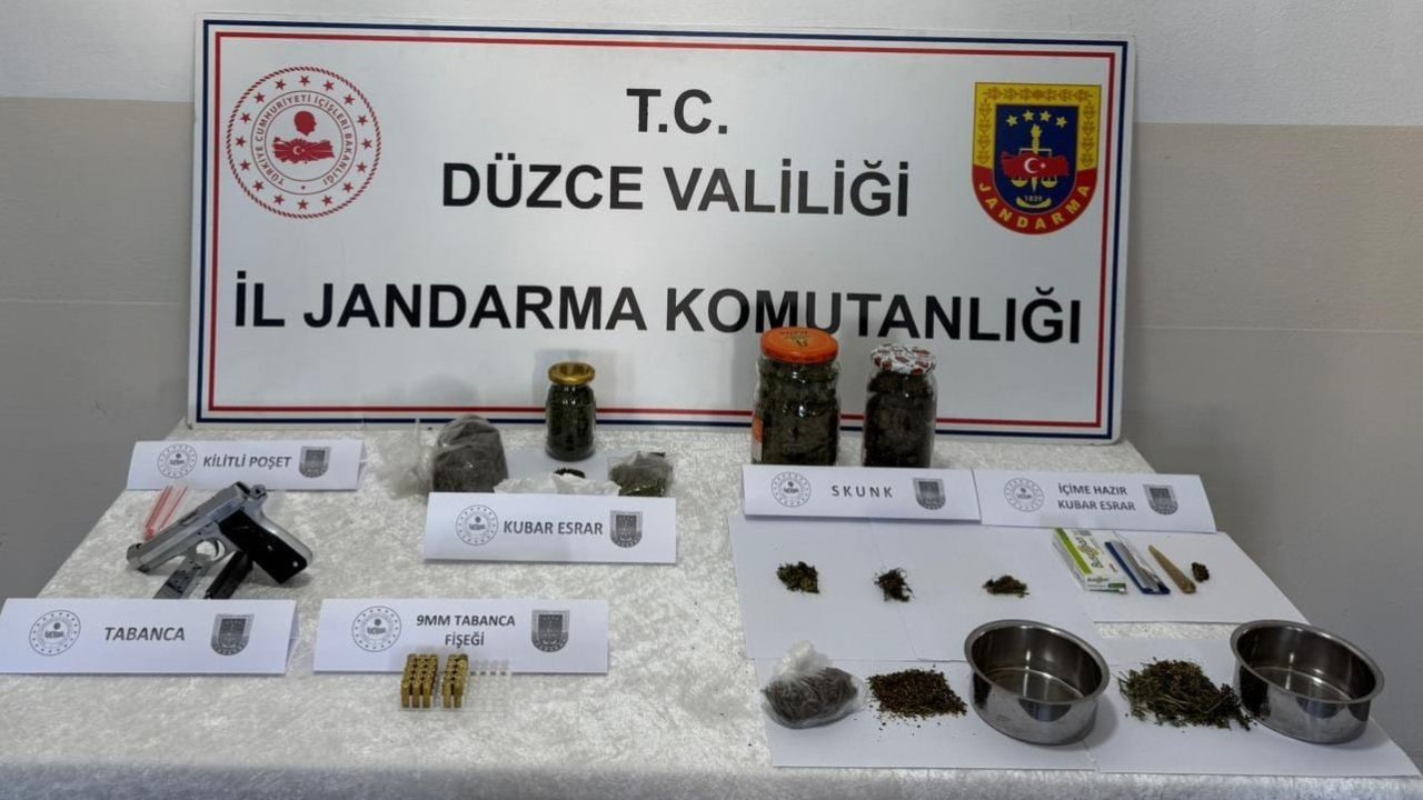Düzce’de uyuşturucu operasyonunda 2 kişi gözaltına alındı
