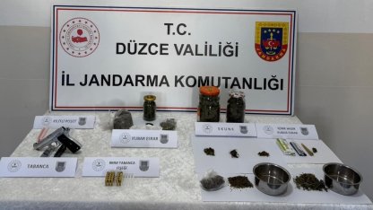 Düzce’de uyuşturucu operasyonunda 2 kişi gözaltına alındı
