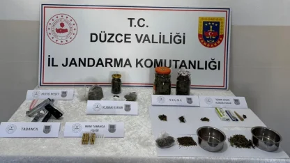 Düzce’de uyuşturucu operasyonunda 2 kişi gözaltına alındı