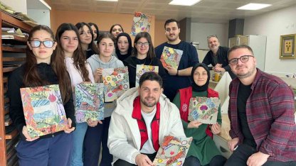 Ebru sanatıyla renkli buluşma