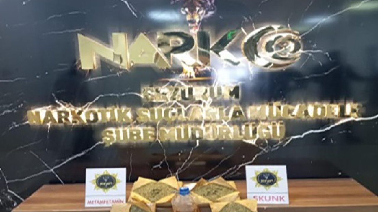 Erzurum’da uyuşturucu operasyonunda 3 tutuklama