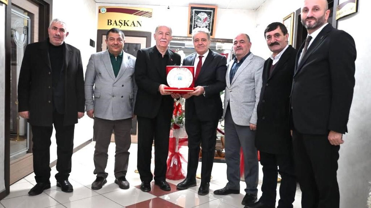 ESOB yönetiminden, Tortum Belediye Başkanı Yiğider’e nezaket ziyareti