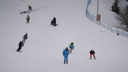 Ilgaz Dağı’na kayakseverler akın etti