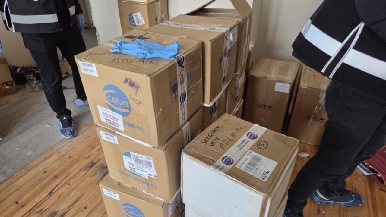 Kastamonu’da 30 milyon TL’lik hayvansal veteriner ilacı ele geçirildi