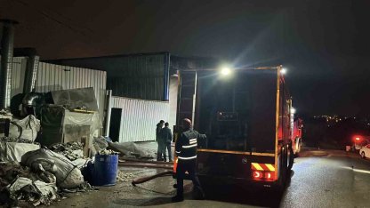 Kocaeli’de metal işleme atölyesinde yangın
