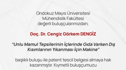 OMÜ’den iki yeni patent: Tepsilerde hijyen ve elektrokromik ölçümde yenilik