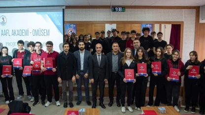 OMÜSEM’den lise öğrencilerine proje eğitimi: 120 öğrenci sertifika aldı